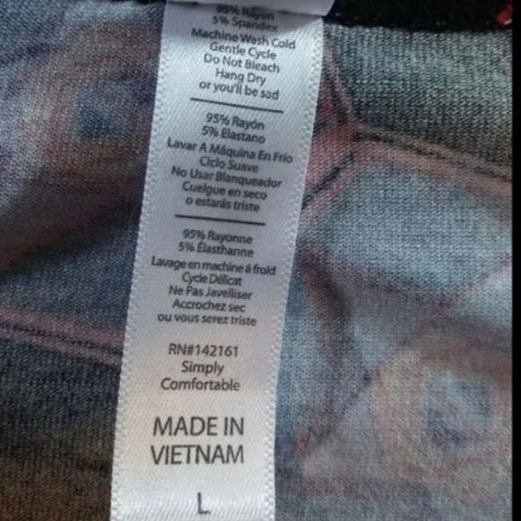 NWT Lularoe L Perfect T! Stars hexagon - Picture 5 of 5